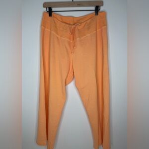 The Breakers Palm Beach Cotton Resort Wear Loose Fit Cropped Sweatpants Peach L